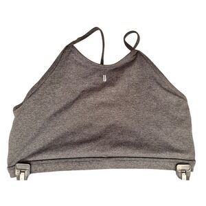 NOBULL Sports Bra Heather Gray XL High Neck Racerback Athletic Training